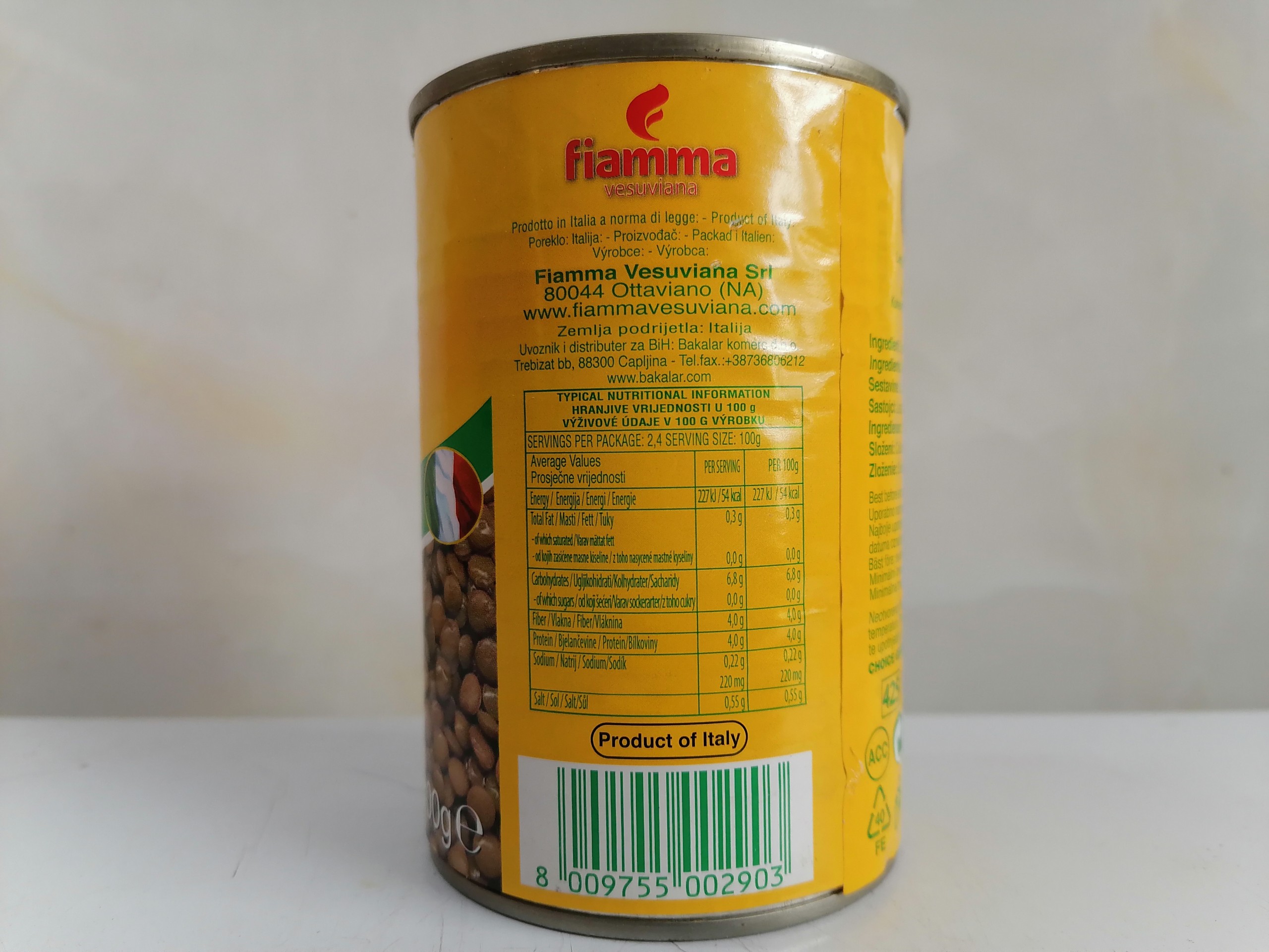 [400g] ĐẬU LĂNG [Italia] FIAMMA Lentils (halal) (atu-hk)
