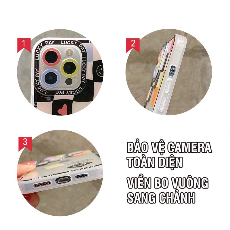 Ốp Lưng IP Trong Cạnh Vuông Siêu Hot (VIỀN NỔI)