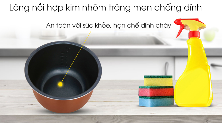[Giá cực sốc] Nồi cơm điện tử Sharp 1.8 lít KS-COM181CV-GL hàng chính hãng