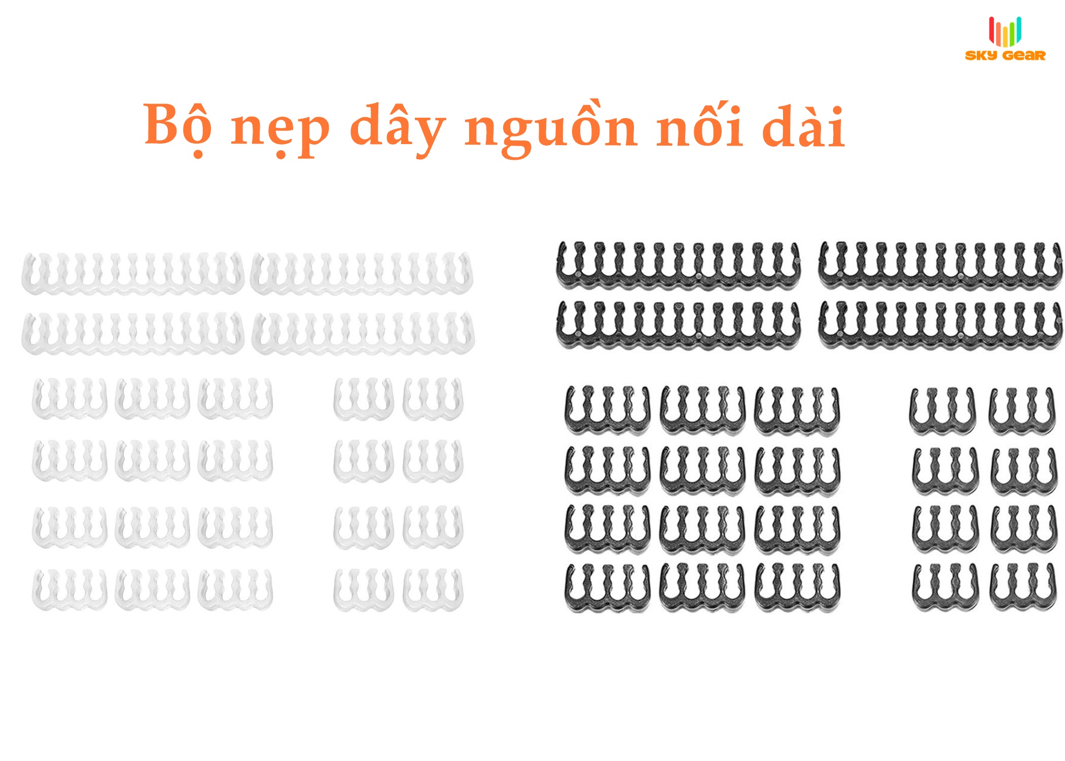 Bộ nẹp dây nguồn nối dài