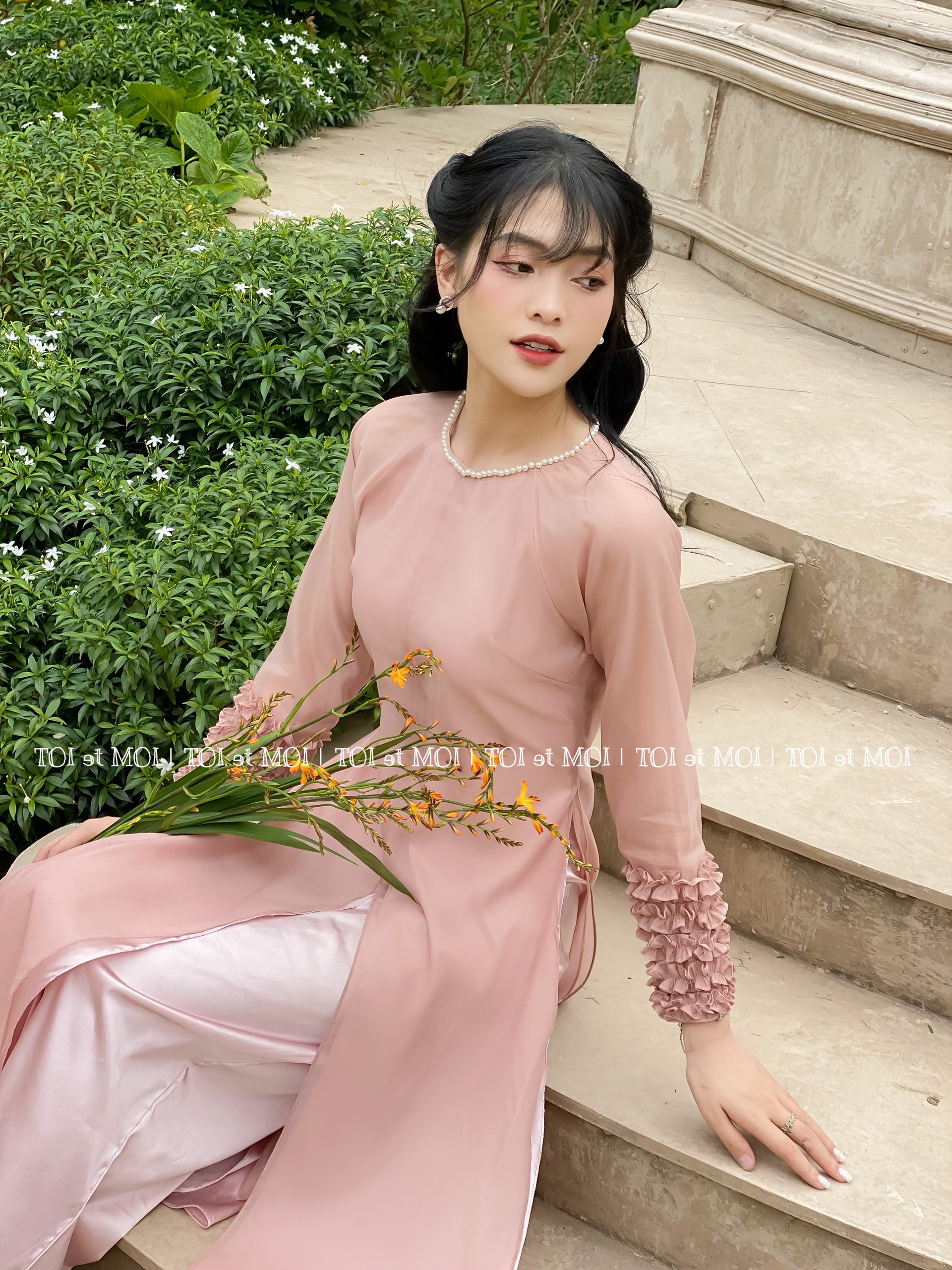 ÁO DÀI HUỆ NHI_TOI et MOI (100% ẢNH THẬT TỰ CHỤP)