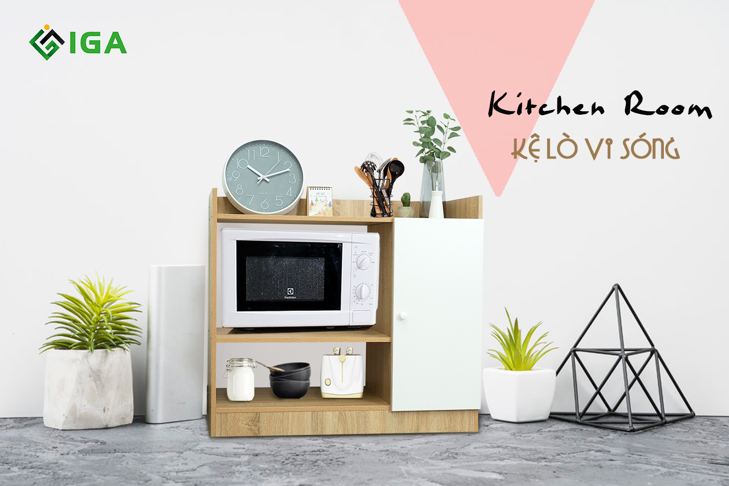 tủ nhà bếp tủ lò vi sóng 1 cánh
