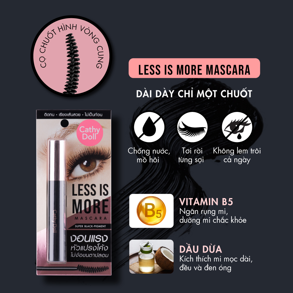 Mascara Cathy Doll Less Is More Mascara 8g