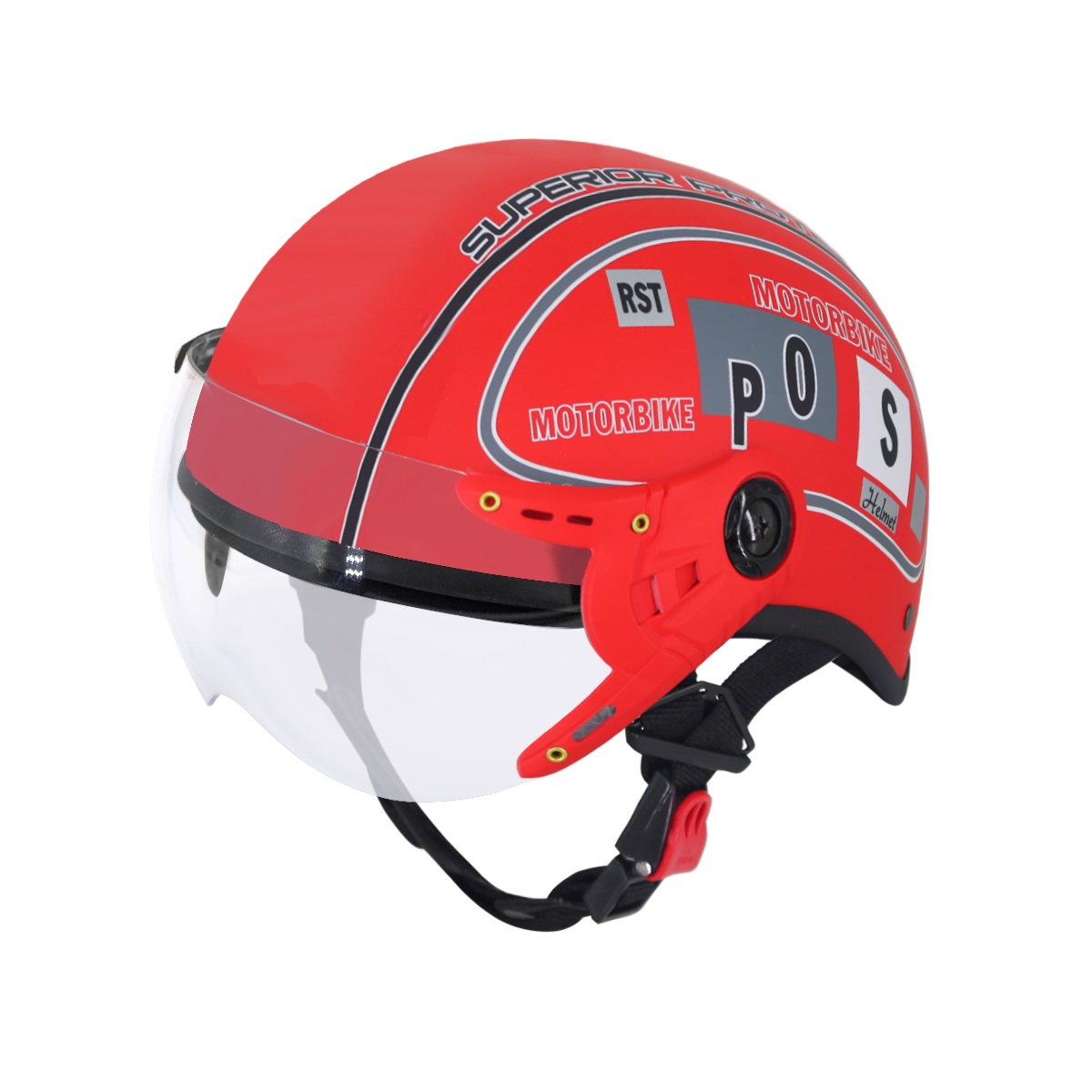 Mũ Bảo Hiểm Nửa Đầu 1/2 Có Kính VARO Tem SPO - BH Chính Hãng 12 Tháng