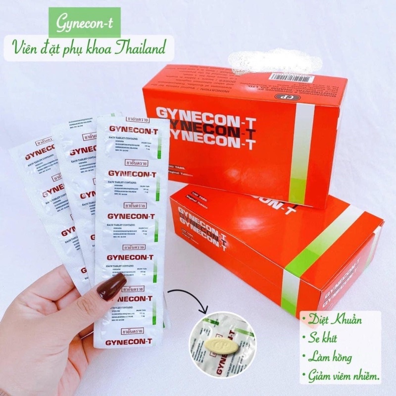 (Combo 100 Viên) Đặt Se Khít Vùng Kín Gynecon Thái lan