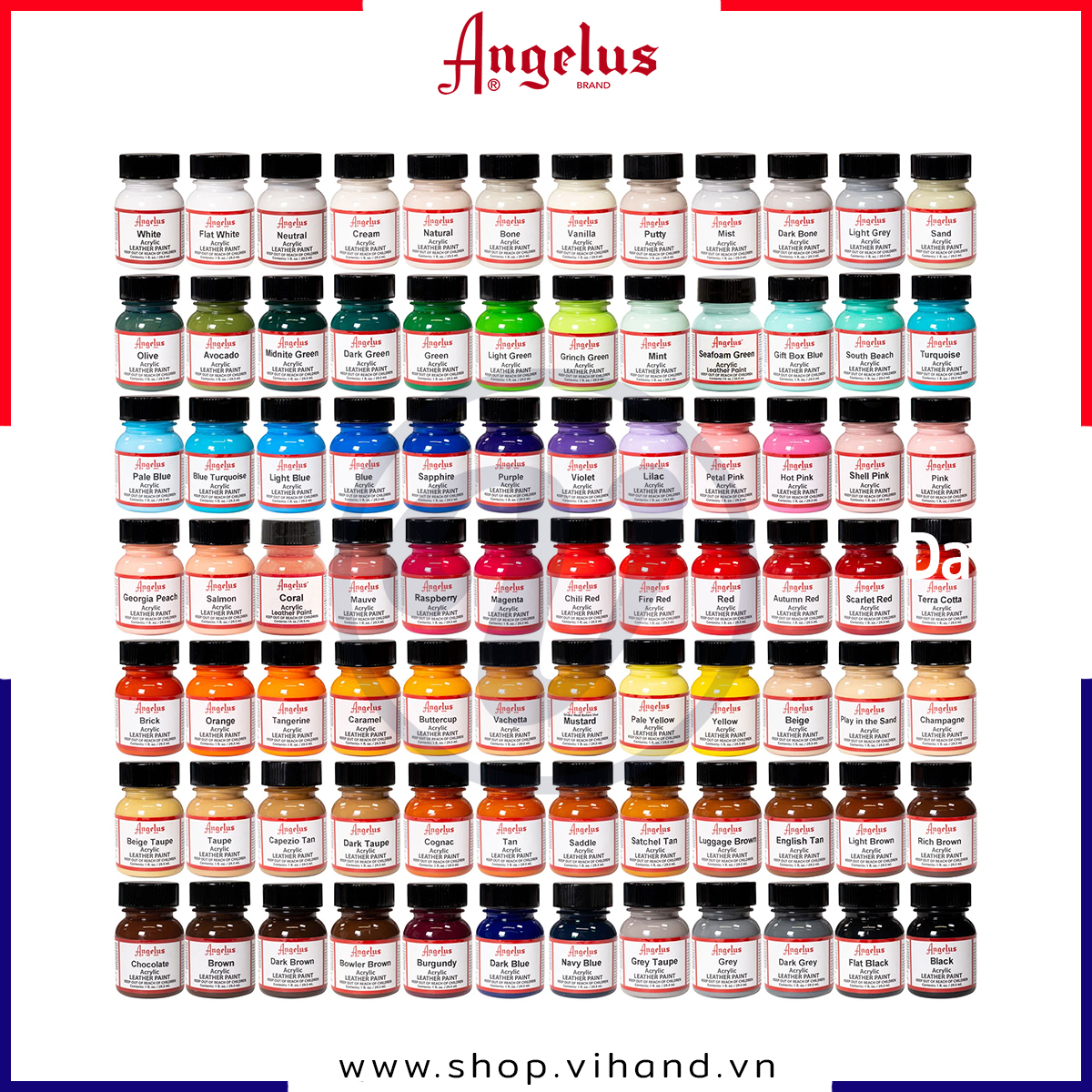 Màu vẽ da, vải Angelus Leather Paint (Standard) - 29.5ml (1Oz)