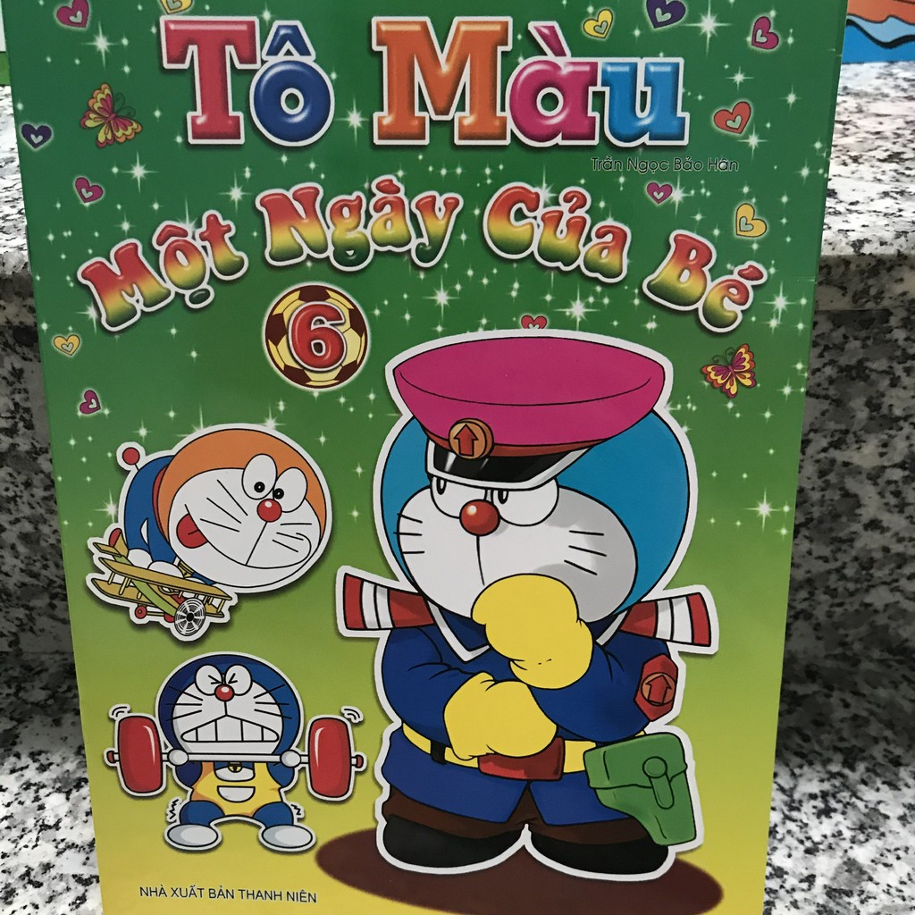 [HCM]Vở tô màu doremon - doraemon [HÌNH THẬT+VIDEO]