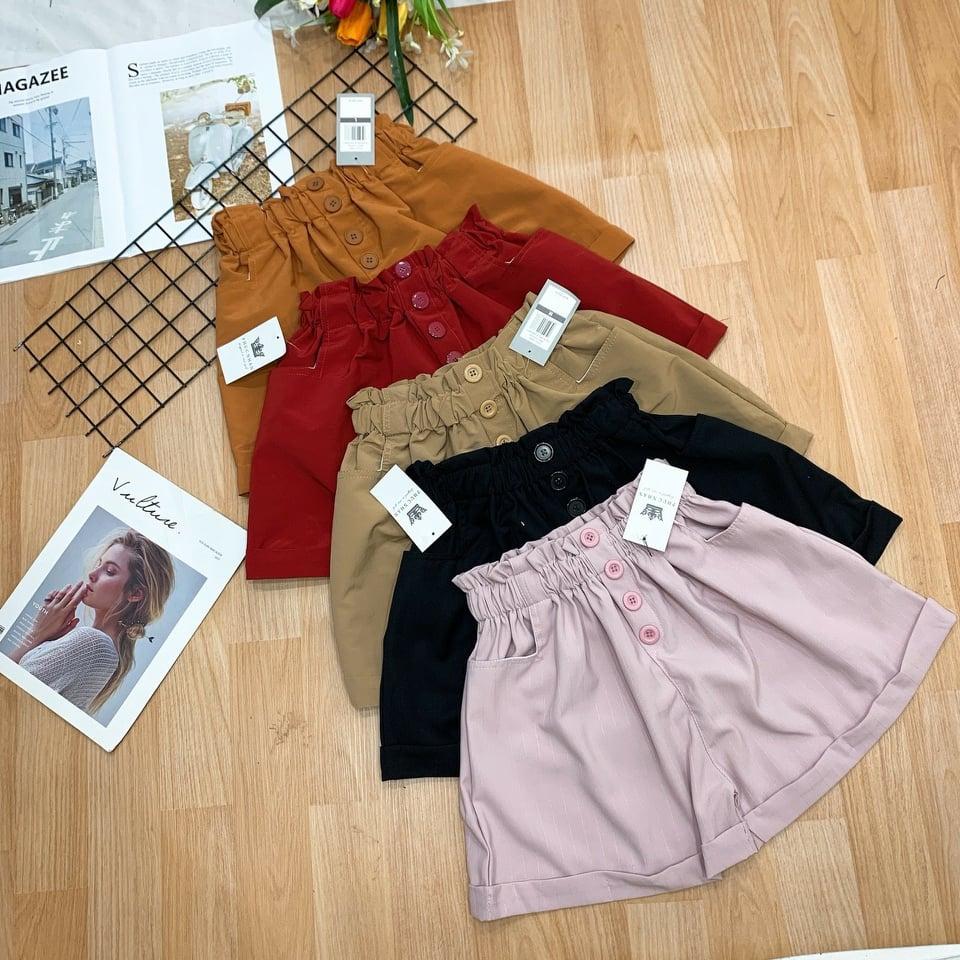 Quần kaki lưng thun phối nút ttkx0338