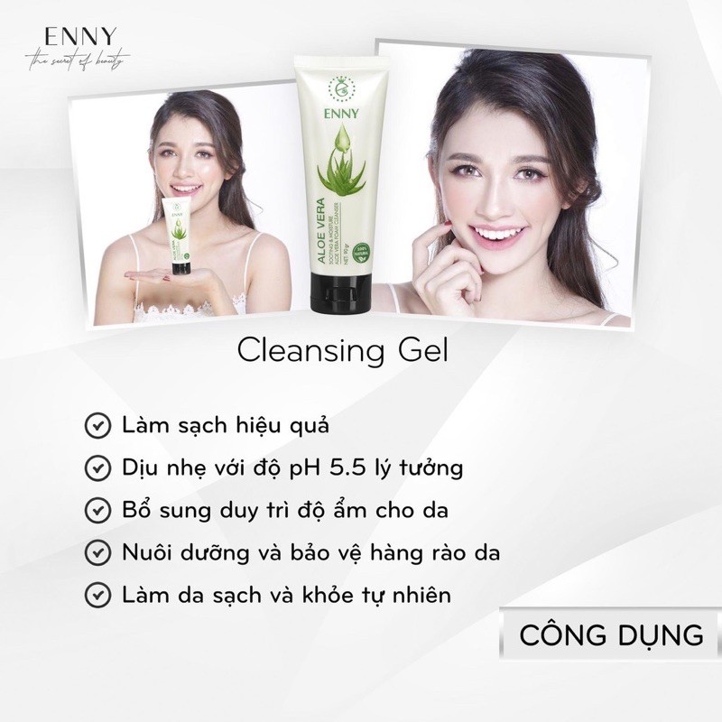 Combo Face Enny X4 Kèm sữa rửa mặt Enny lớn