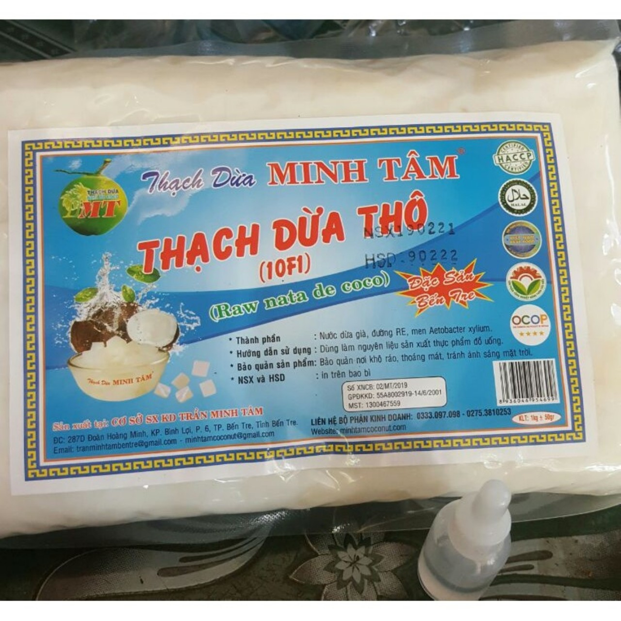 1KG-THẠCH DỪA THÔ MINH TÂM, BÍCH LIÊN DƯƠNG
