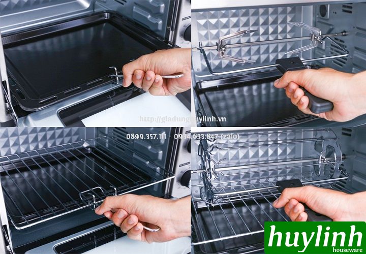 Lò nướng đối lưu 38 lít Sharp EO-A383RCSV-ST [5 chức năng] - [A384RCSV - 12 chức năng] [A383 - A384]