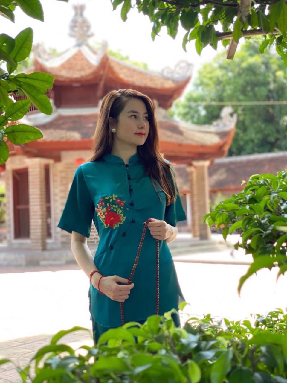 Bộ phật tử đi chùa chất siêu đẹp