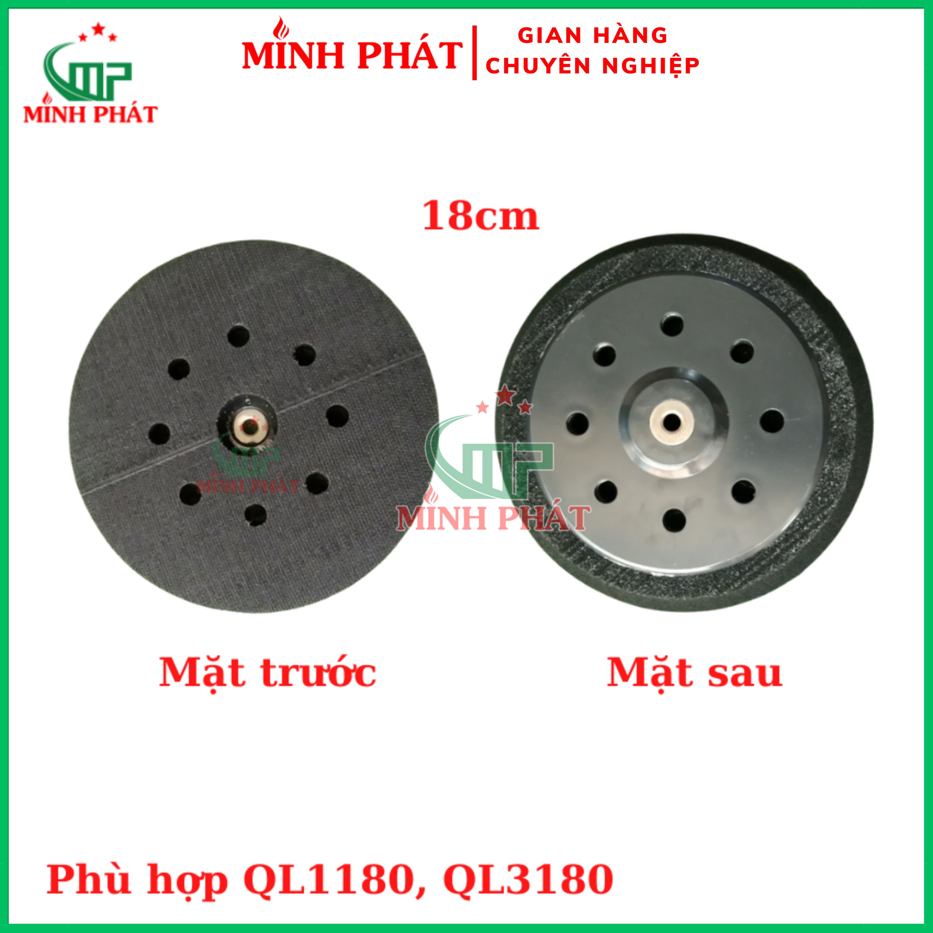 Đế Máy Chà Nhám Sơn Nước Minh Phát, Xốp Gắn Máy Chà Matit Sơn Nước Đủ Mẫu QL1180 QL3180