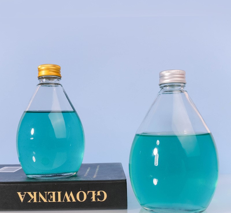 chai thủy tinh 500ml giọt nước nắp nhôm