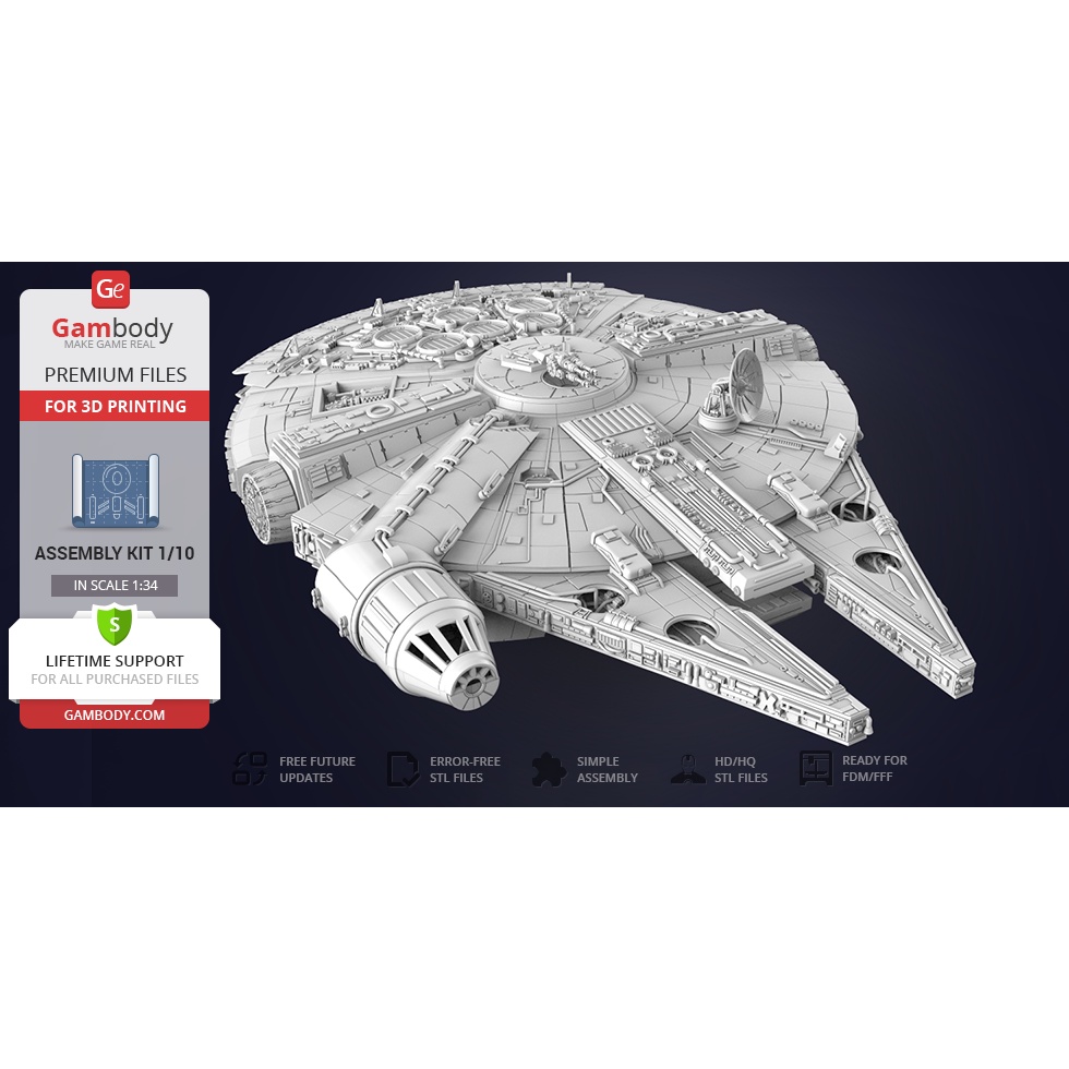 File in 3D Millennium Falcon - Star Wars