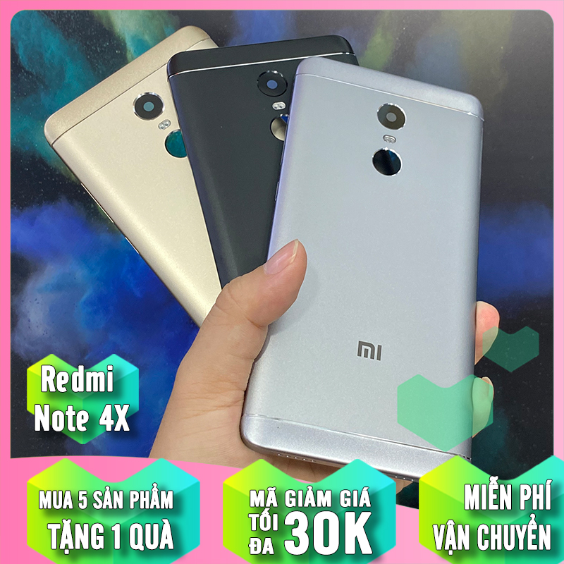 Nắp lưng kính thay thế cho Xiaomi Redmi Note 4X