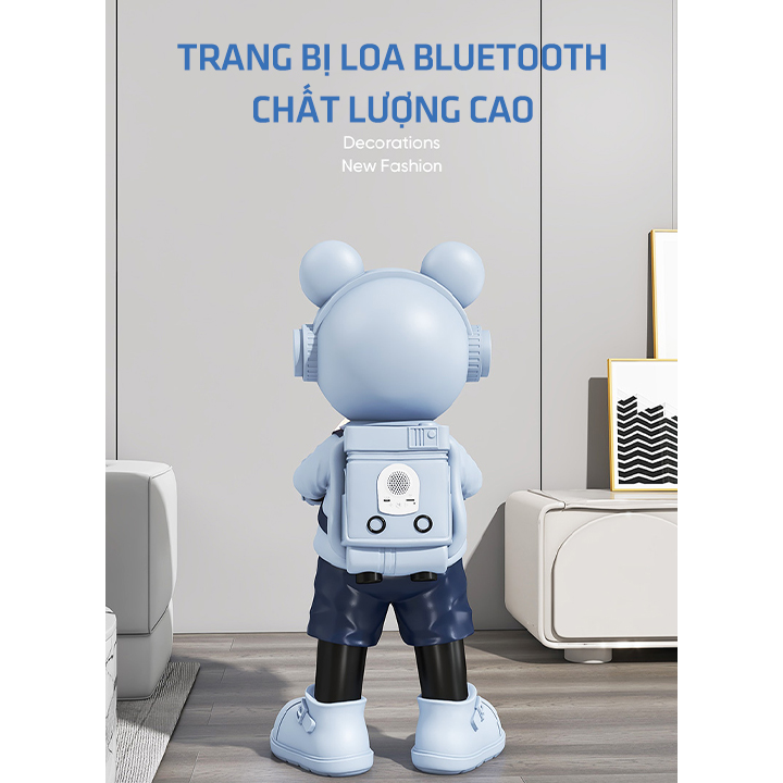 Mô hình đèn phi hành gia kèm loa bluetooth