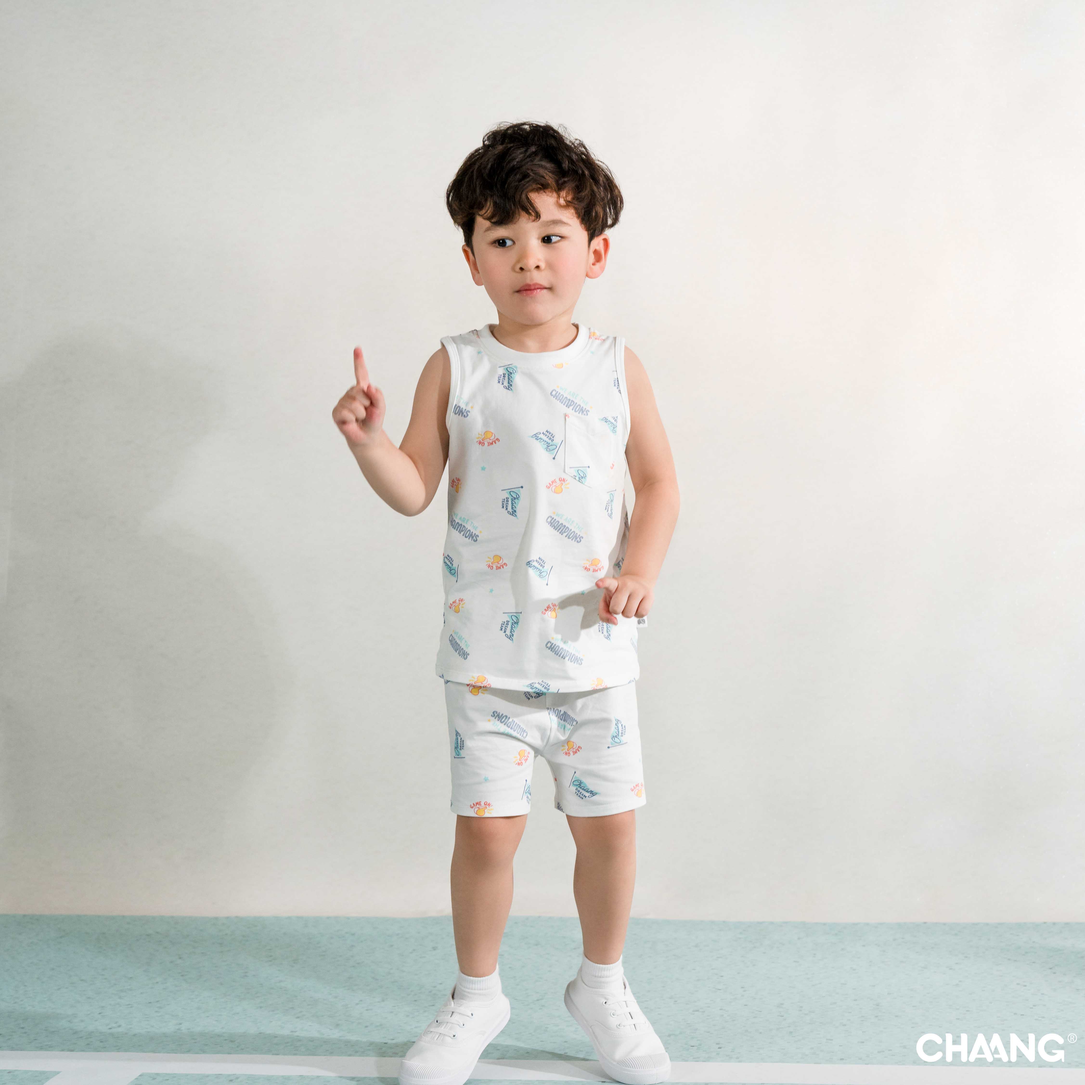 [CHAANG] Bộ quần áo ba lỗ bé trai Olympia Chaang