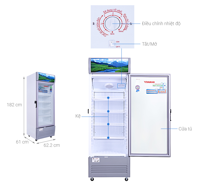 [TRẢ GÓP 0%] Tủ mát Sanaky 290 lít TM.VH358KL (Giá áp dụng giao tại HN, HCM& các tỉnh liên hệ shop)