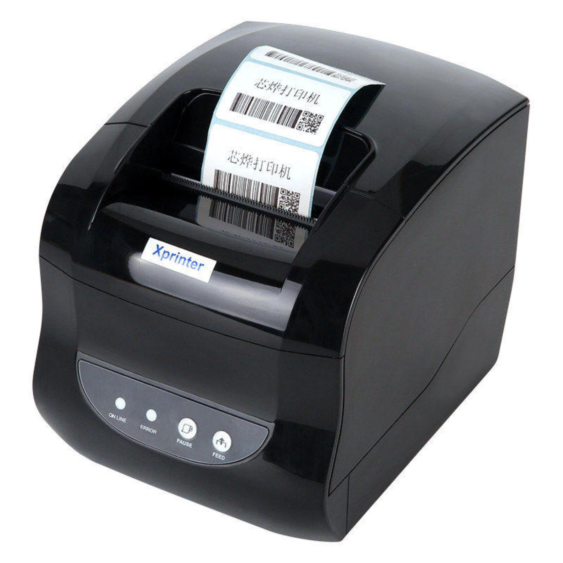 Máy in tem nhãn mã vạch XPrinter XP-365B (khổ 80mm, in nhiệt)