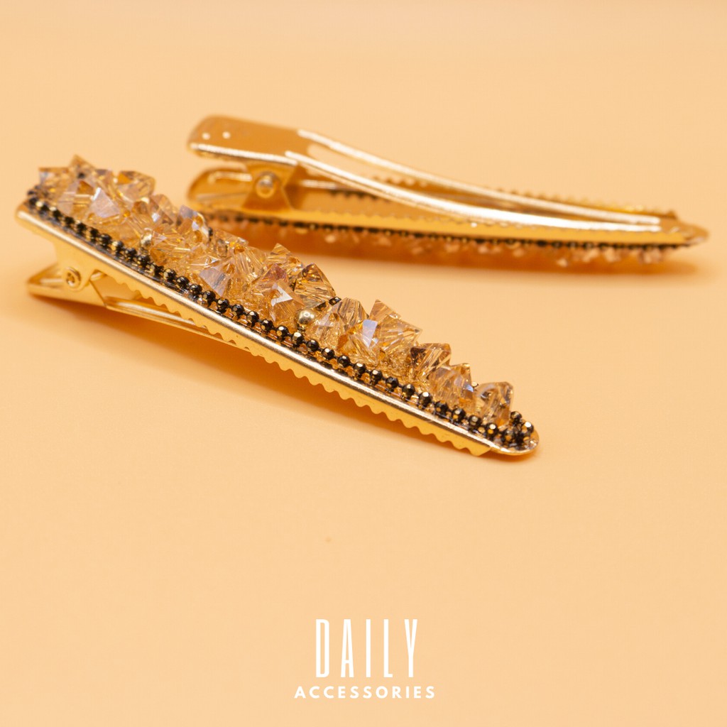 Kẹp tóc mái đính đá siêu cute Daily Accessories