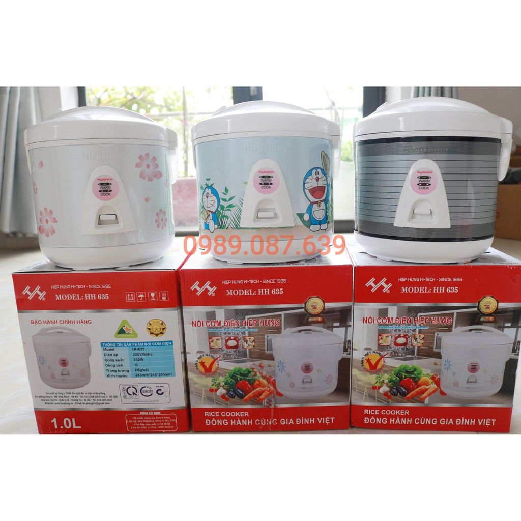Nồi cơm điện hiệp hưng 3 dung tích 1l, 1.2l, 1.8l