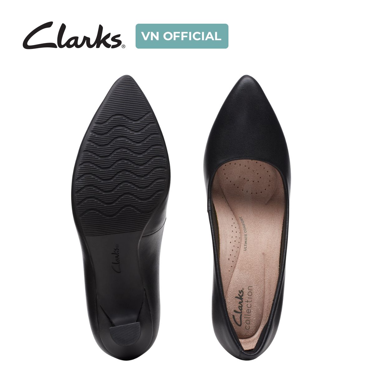 Giày Cao Gót 7cm Da Nữ Clarks - Kataleyna Gem