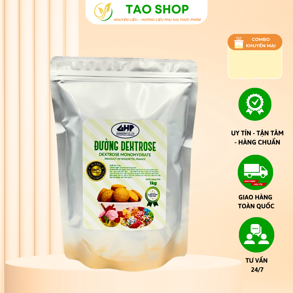 ĐƯỜNG DEXTROSE - ĐƯỜNG ÍT NGỌT DEXTROSE - ĐƯỜNG DEXTROSE PHÁP