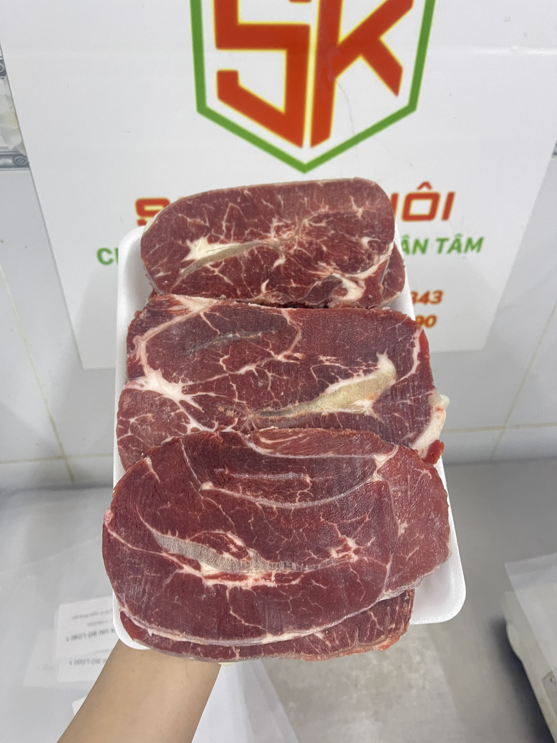 HCM - Lõi vai Bò Mỹ 1kg - Dùng làm Steak, Nướng BBQ