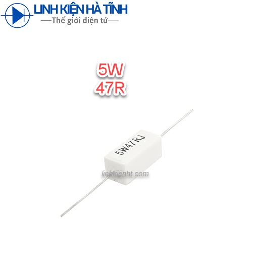 10 con trở sứ 5w 47r 5w 47 ohm