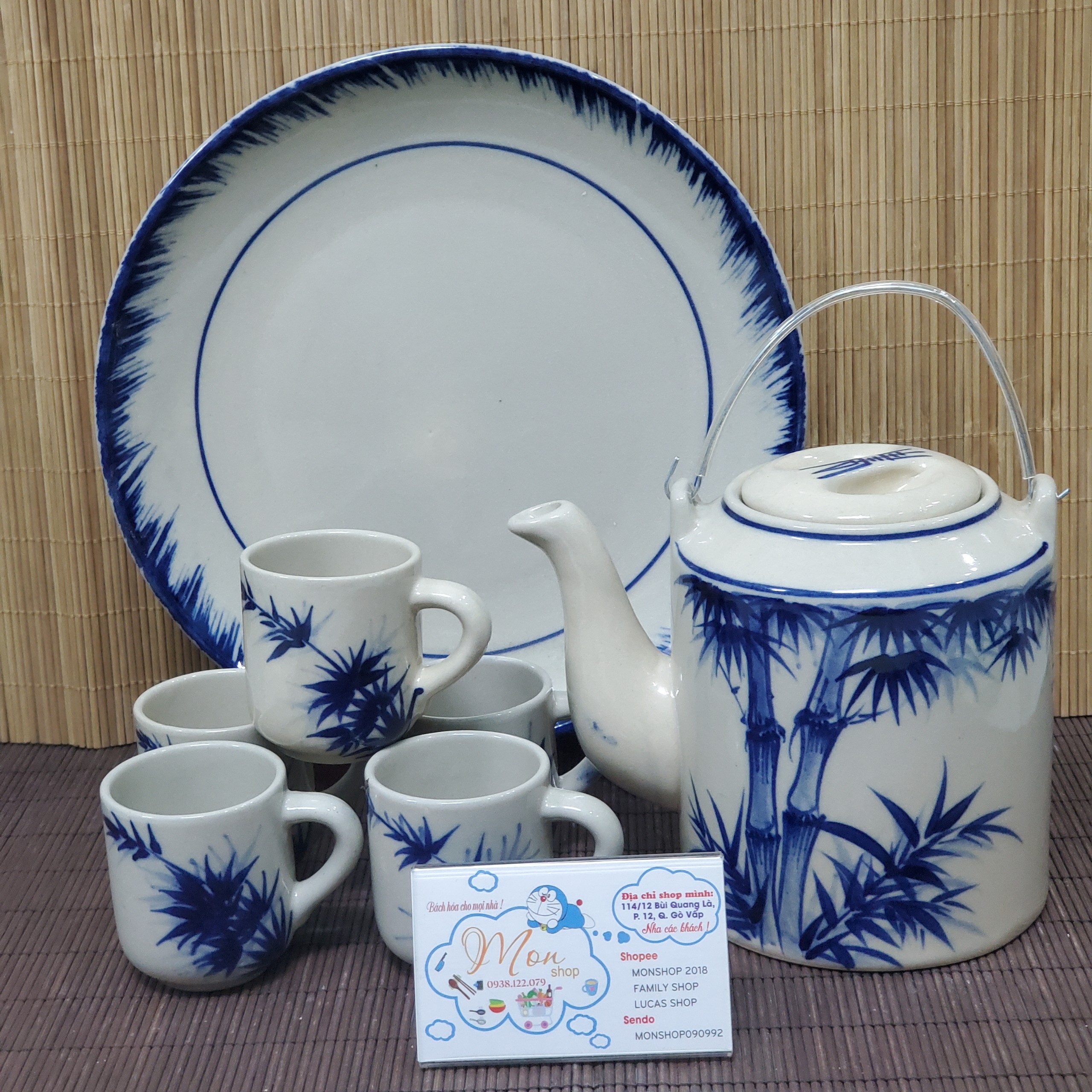 [Freeship MAX]BỘ BÌNH TRÀ GỐM NUNG THỦ CÔNG CAO CẤP