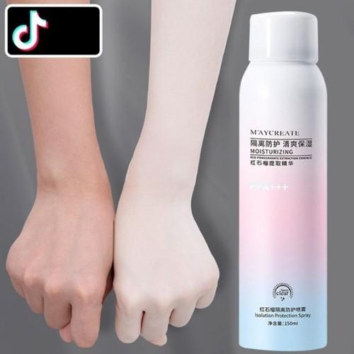 Xịt Chống Nắng Trắng Da Maycreate 150ml