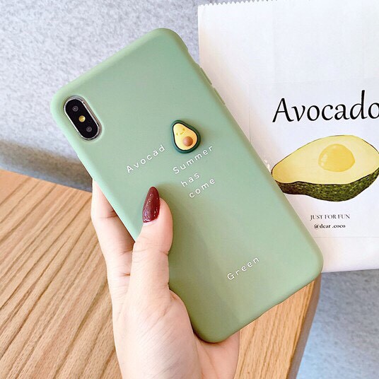 Ốp Lưng IPhone TPU gắn Trái Cây (Gắn Nổi)