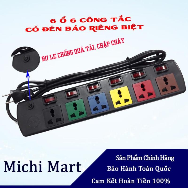 Ổ cắm kéo dài đa năng Lioa 6DOF32N. Loại 6 ổ 6 công tắc 6DOF32N giá rẻ