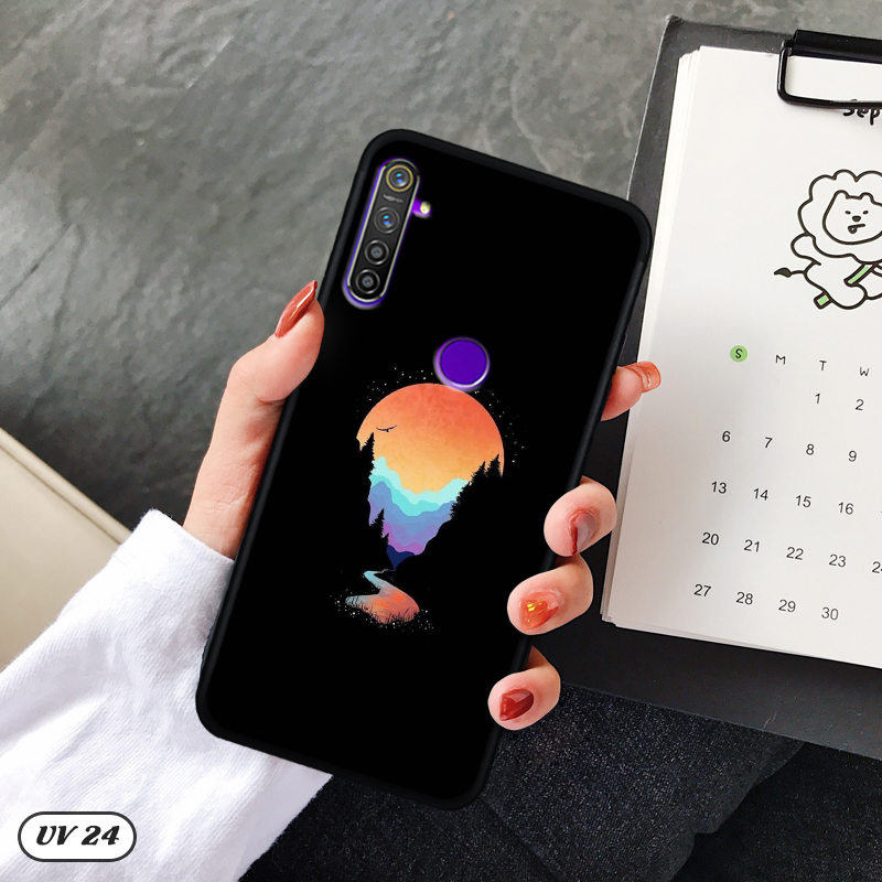 Ốp Realme 5 Pro lưng nhám -ngộ nghĩnh
