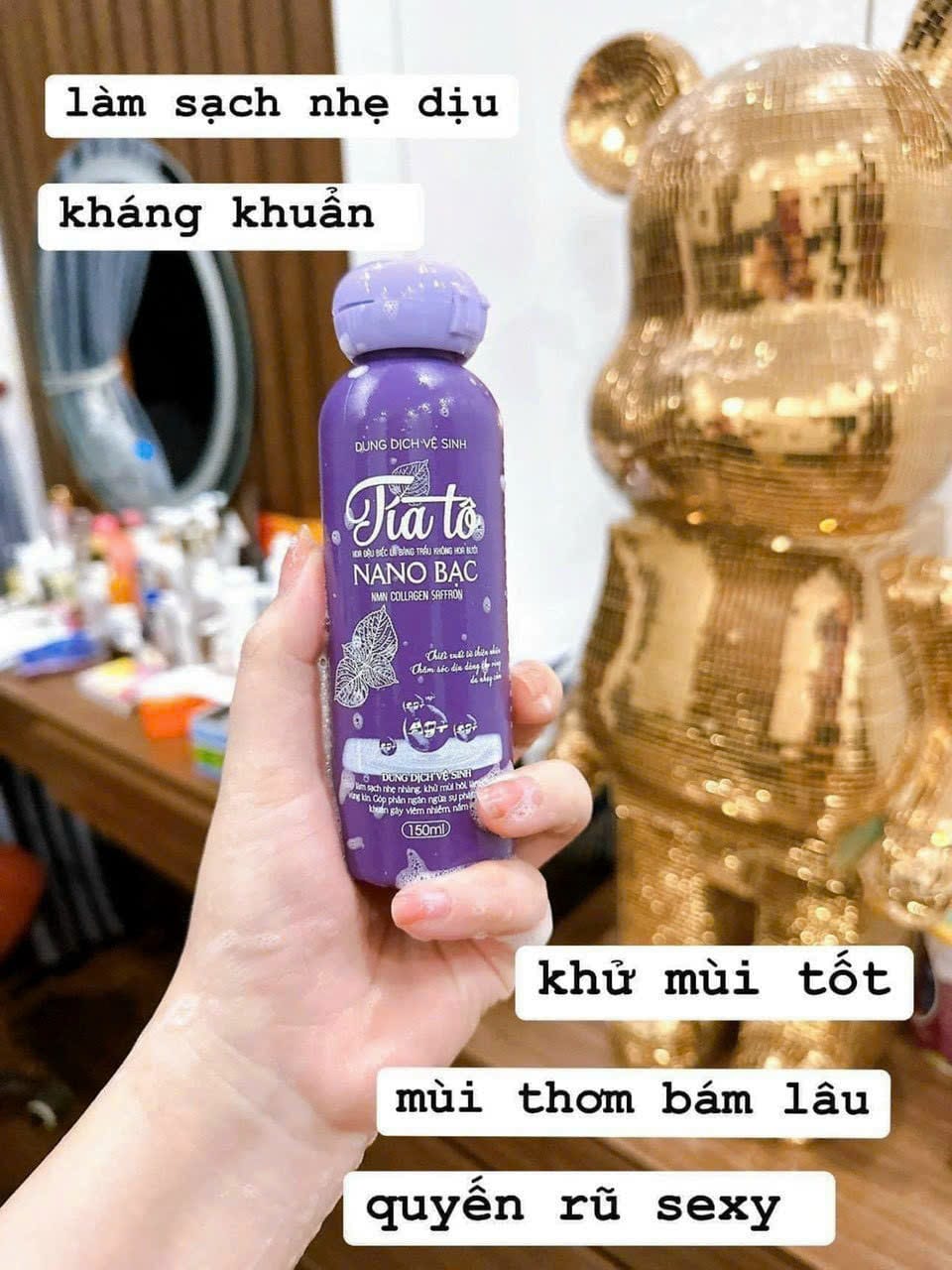 [ Dung dịch tía tô] DUNG DỊCH VỆ SINH TÍA TÔ NANO BẠC