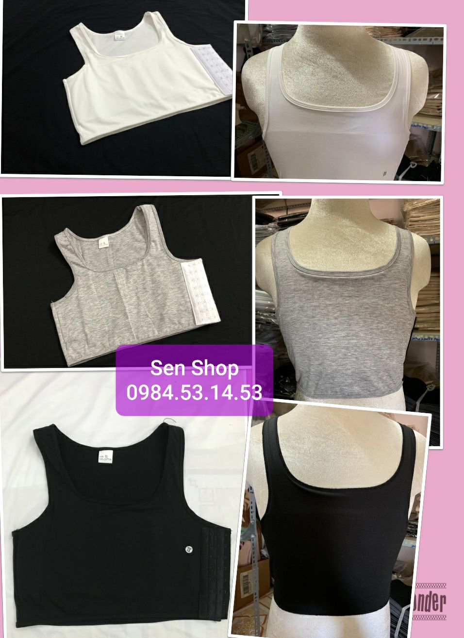 COMBO 3 ÁO NỊT NGỰC TOMBOY CÓ VIỀN 300K