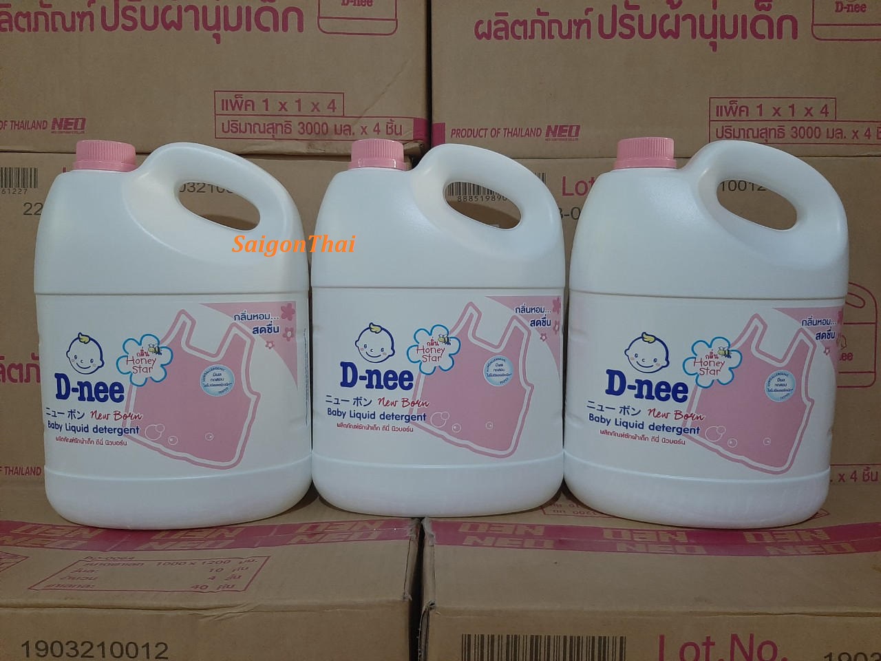 Nước giặt xả em bé Dnee 2800 ml Thái Lan - Hồng