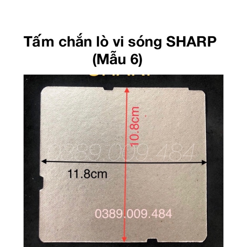 Tấm chắn sóng lò vi sóng Sharp (mẫu 6)