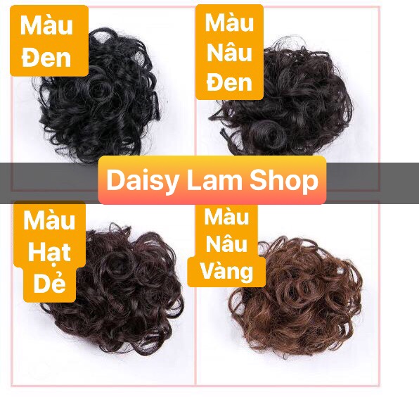 BÚI TÓC GIẢ HOA CÓ SẴN KẸP GẮP B004