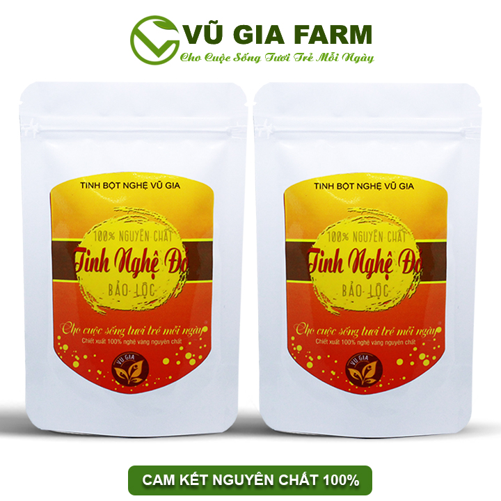 Combo 2 Tinh Bột Nghệ Đỏ Nguyên Chất Vũ Gia (100g/túi)