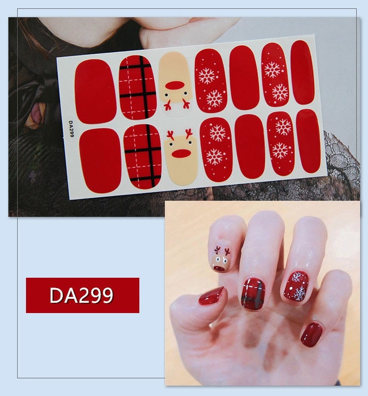 Set 14 Nhãn Dán Móng, Sticker Dán Móng Nghệ Thuật mẫu mới 💖💖💖
