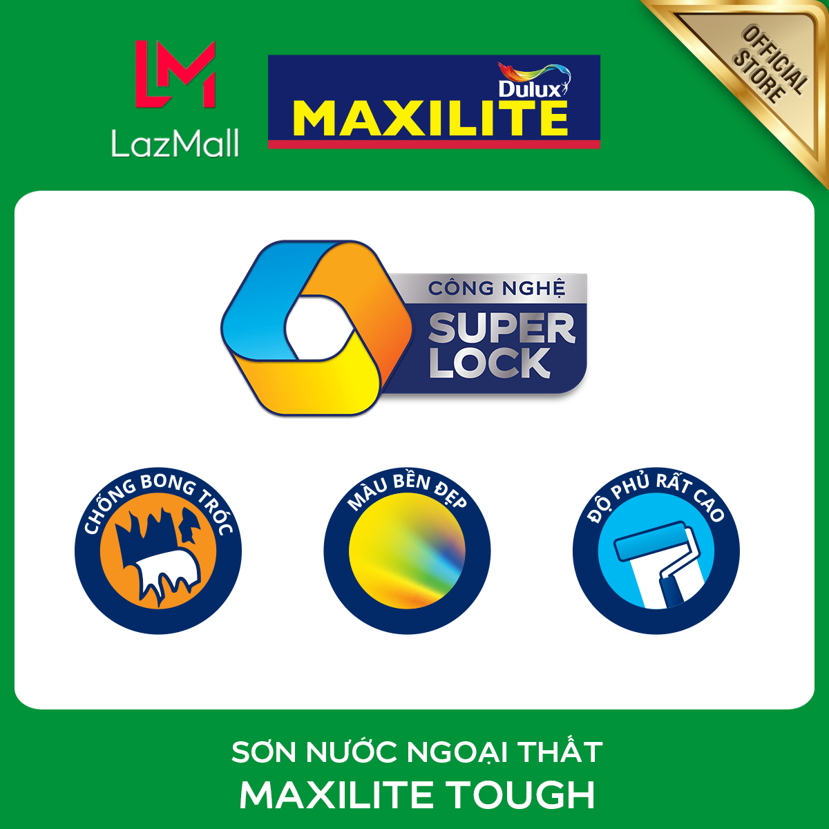 Sơn ngoại thất - Trung cấp - Maxilite Tough - Bề mặt mờ - 5L