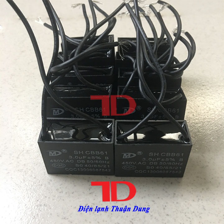 Combo 10 tụ quạt dây 3.0uF, CAPA QUẠT 3.0