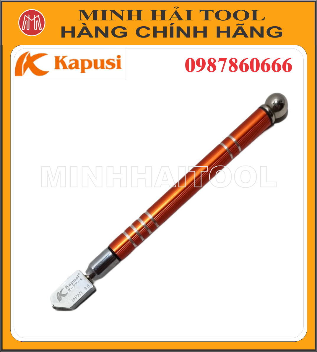 Dao cắt kính cao cấp 3.5 kapusi japan k8736