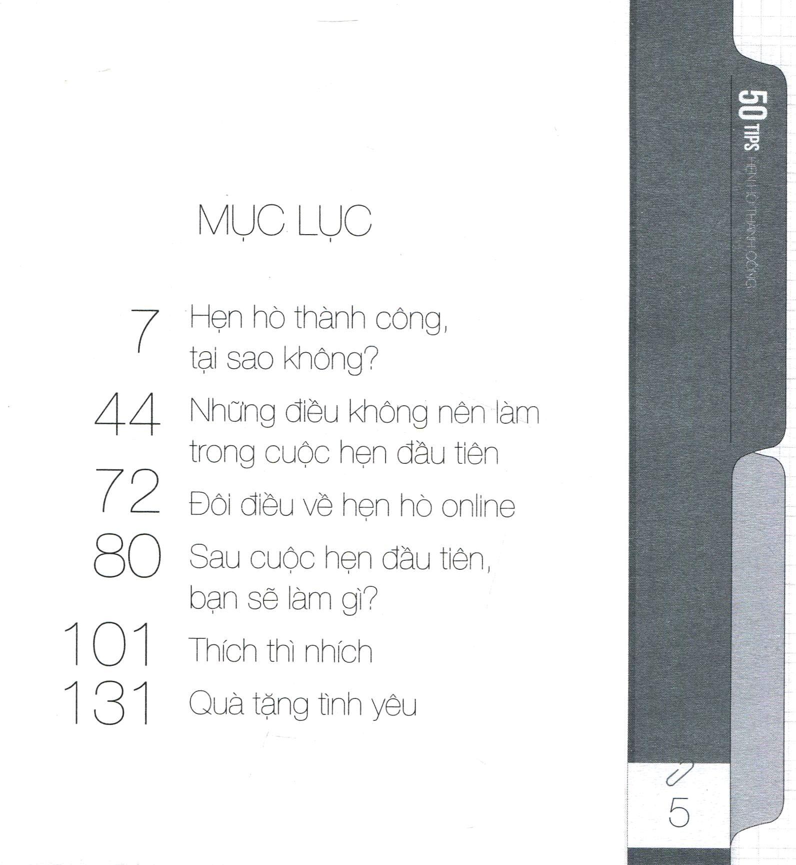 Sách - 50 tips hẹn hò thành công