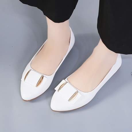Giày búp bê da mềm đế cao su êm chân cao 2p