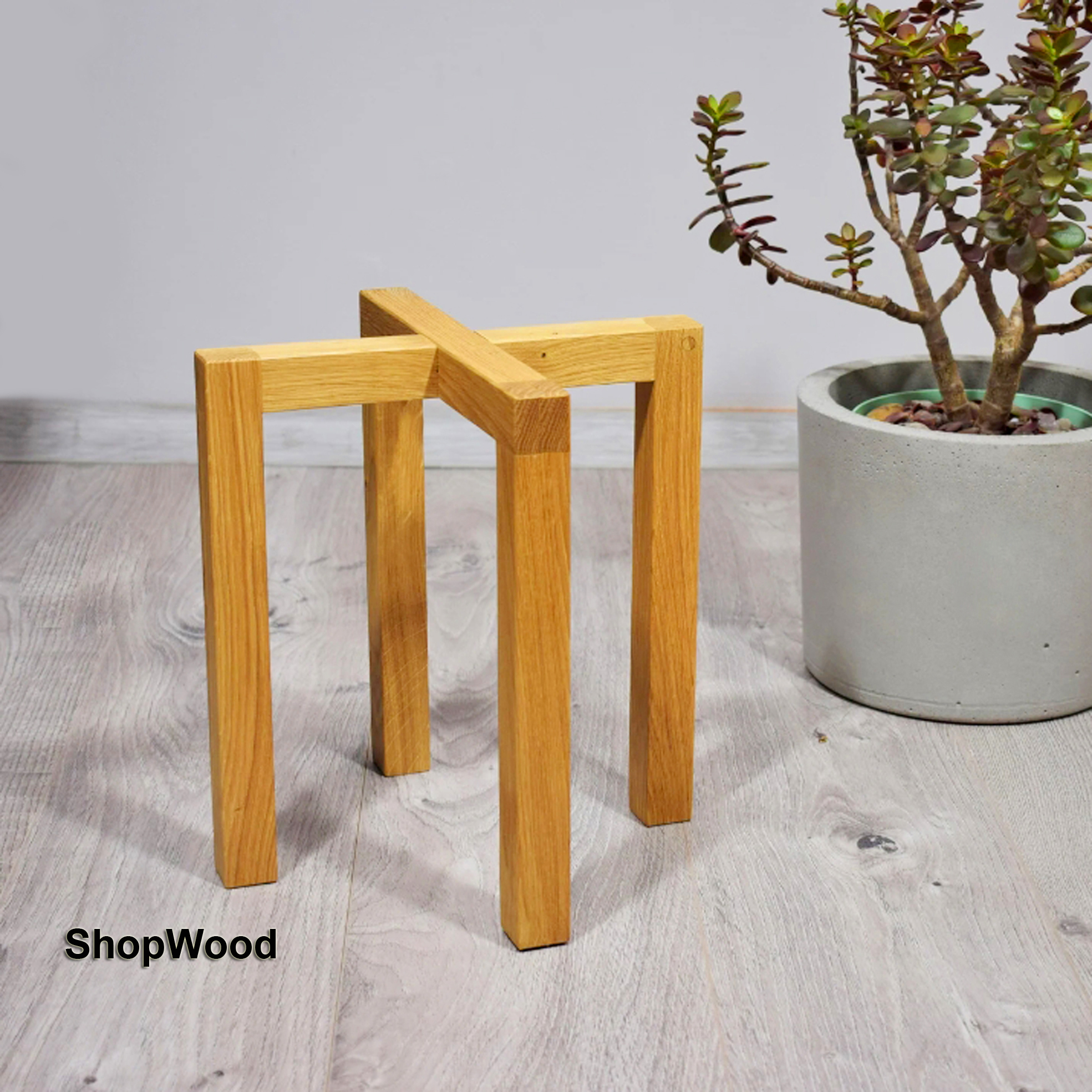 Đôn gỗ để chậu cây