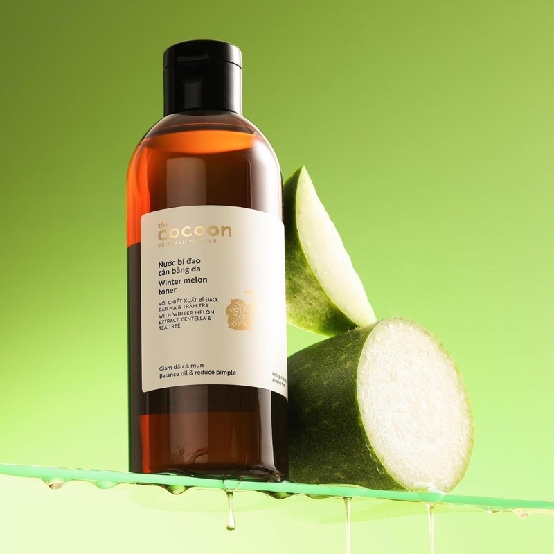 Nước hoa hồng bí đao Cocoon toner nước bí đao cân bằng da Cocoon