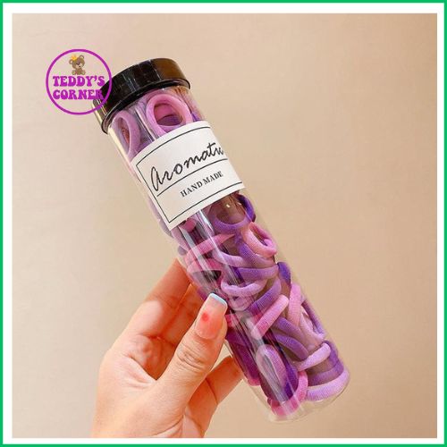 Hộp 100 Dây Cột Tóc Cho Bé , Thun Co giãn, Không Làm Đau Tóc Bé
